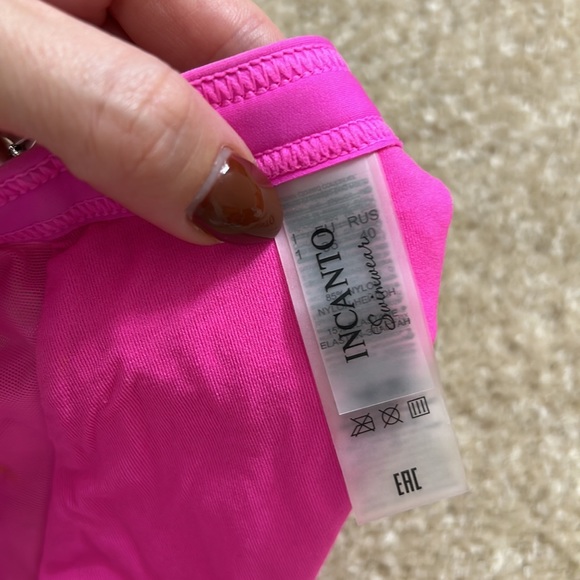 Pink color swimsuit/ top 3B, 75B + bottom 1/36 - Picture 3 of 5